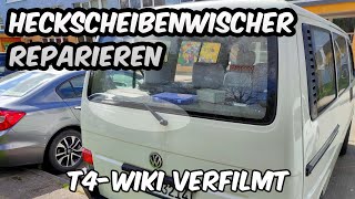 Heckscheibenwischer beim VW T4 reparieren  T4WIKI Verfilmt [upl. by Kohsa875]