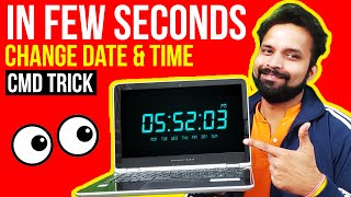 ✨This CMD Hack can change Date and Time in few seconds  For Windows OS [upl. by Denman]