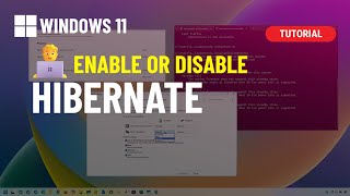 Windows 11 Disable or Enable Hibernate from Command Prompt or PowerShell [upl. by Klemm]