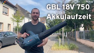 GBL 18V 750 Test zur AKKULAUFZEIT Wie lang hält er durch [upl. by Jess]