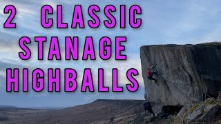 Stanage  2 Classic Highballs [upl. by Mehalek]