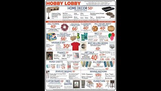 Hobby Lobby Ad Sale July 28 – August 3 2024 [upl. by Anaimad]