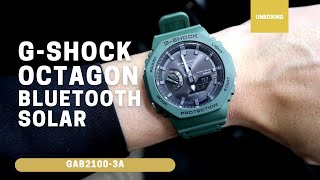 Unboxing GShock GAB21003A Bluetooth Solar GAB2100 [upl. by Kalbli200]