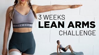 Lean Arms Workout Challenge  Lose Arm Fat No Equipment [upl. by Amuwkuhc822]