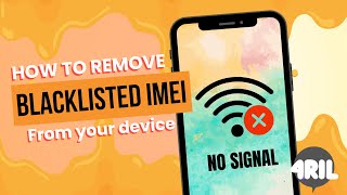 How to Remove Blacklisted IMEI from your Device TUTORIAL [upl. by Amaty]