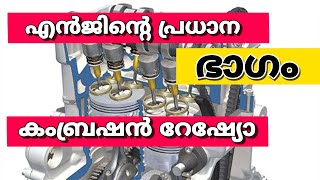 compression ratio explained in Malayalam malayalam automobile [upl. by Modestine391]