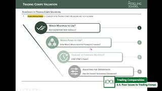 Modeling 201 23 4 Issues to Trading Comparables Valuations [upl. by Ajiat]