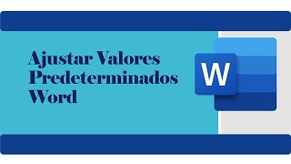 Ajustar Valores Predeterminados en Word 201020132016 tamaño Interlineado fuente Interlineado [upl. by Kcireddor]