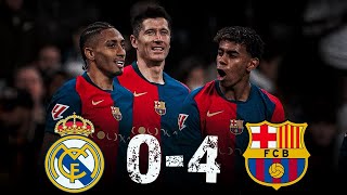 Real Madrid 04 FC Barcelona Lewandowski Yamal amp Raphinha DESTROY Real Madrid At The Bernabeu [upl. by Gleda492]