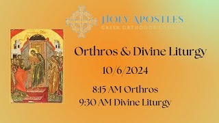 Holy Apostles Greek Orthodox Church  10062024 [upl. by Htieh]