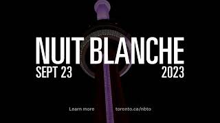 Nuit Blanche Toronto 2023  September 23  Trailer  nbTO23 [upl. by Orpha]