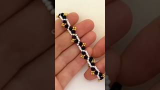 Beads bracelet Easy beading pattern shorts [upl. by Nelac94]