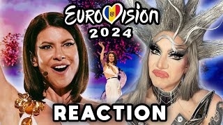 Natalia Barbu  In the Middle LIVE  Moldova 🇲🇩  Reacting to Eurovision 2024 [upl. by Nayar]