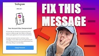 How To Fix quotYour Account Was Compromisedquot Instagram Messages [upl. by Ezirtaeb]