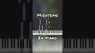 COMO TOCAR MIÉNTEME EN PIANO [upl. by Airalednac]