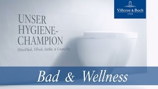 Unser Hygiene Champion  Das innovative WC für 4fache Reinheit  Villeroy amp Boch [upl. by Duane478]