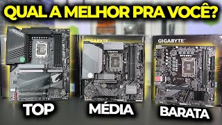 SAIBA QUAL PLACA MÃE COMPRAR ATUALMENTE BÁSICA INTERMEDIÁRIA OU HIGH END O QUE MUDA [upl. by Kempe643]