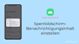 SperrbildschirmBenachrichtigungsinhalt einstellen Android 15 [upl. by Nnyllatsyrc479]