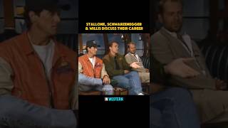 Stallone Schwarzenegger and Willis on being an action star and doing other things [upl. by Kirven]