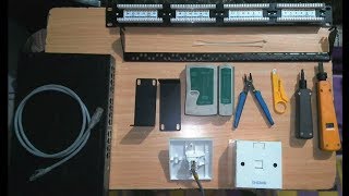 dlink patch panel 24 port installation  cat 6 cable connection  rj45 colour code tutorial [upl. by Gilleod]