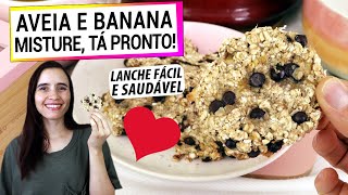 SÓ AVEIA E BANANA MISTURE TÁ PRONTO NÃO COMPRE MAIS BISCOITO NO SUPERMERCADO [upl. by Akired313]