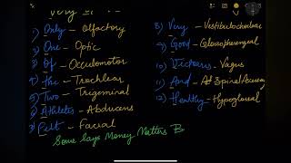 CRANIAL NERVES MNEMONIC [upl. by Charlton]