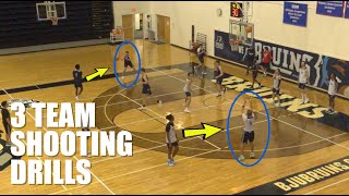 3 Competitive Basketball Team SHOOTING DRILLS  Better Rebounding Passing Shooting [upl. by Nuhsed]