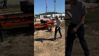 Wood Mizer Saw Mill Demo 2024 Paul Bunyan Show wood Mizer youtubeshorts shorts short trending [upl. by Sancho776]