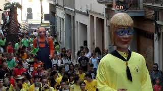 Cercavila GEGANTS Mataro Les Santes 2018 HD [upl. by Orlena]