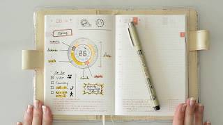 Hobonichi Techo Plan With Me  Back to Basic [upl. by Rickey]