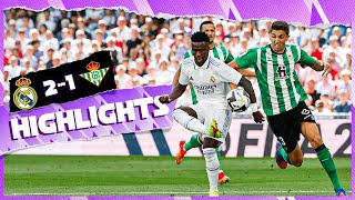 Real Madrid 21 Real Betis  HIGHLIGHTS  LaLiga 202223 [upl. by Ahtoelc816]