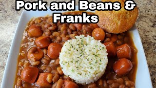 Pork and Beans amp Franks budgetmeals easymeals [upl. by Glaab]