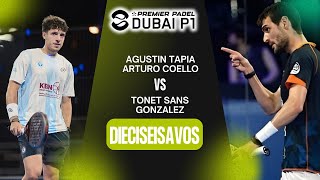 Dubai Premier Padel P1 Coello  Tapia vs Gonzalez  Sans  Highlights [upl. by Wellesley]