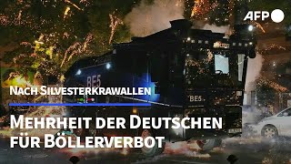 Böllerverbot an Silvester Mehrheit der Deutschen dafür  AFP [upl. by Elma]