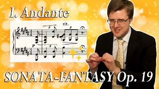 Scriabins SPARKLING SonataFantasy no 2 Op 19 mvt 1  Analysis tutorial [upl. by Rehpotsrihc]