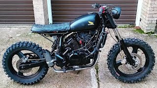 S3 E2  HONDA VTWIN VARADERO 125CC  CAFE RACER  FLAT TRACKER FULL TIMELAPSE [upl. by Odragde]