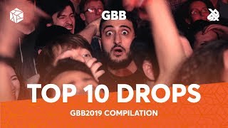 TOP 10 DROPS 😱 Grand Beatbox Battle Solo 2019 [upl. by Chansoo841]