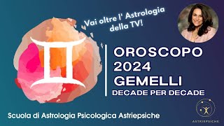 OROSCOPO 2024 PER I GEMELLI  strategie per vivere meglio il 2024 [upl. by Eanod]