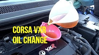 Corsa VXR Oil and Filter Change [upl. by Werdnael]