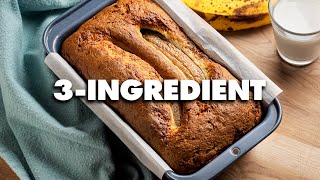 3 Ingredient Banana Bread [upl. by Adnorhs]