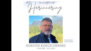 NG Kerk Vredendal  Gedenkdiens van Koegies Koegelenberg [upl. by Sicular]