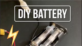 One Minute Science  DIY Zinc Carbon Battery [upl. by Ancalin]