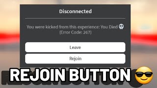 ROBLOX REJOIN BUTTON SCRIPT 😄😁 [upl. by Mcevoy]