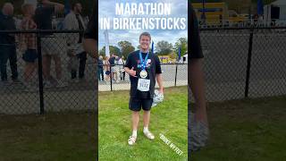 I RAN a MARATHON in BIRKENSTOCKS [upl. by Daisi]