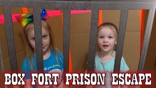 Box Fort Prison Escape Room Breaking Out of Maximum Security Controlled by Alexa [upl. by Burrell168]