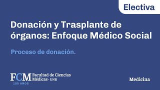 Donación y Trasplante de órganos Enfoque Médico Social  Electiva [upl. by Haidej508]