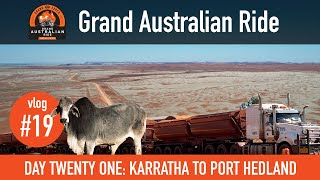 Grand Australian Ride  Vlog 19  Day 21  Karratha To Port Hedland  RoyalEnfield Himalayan [upl. by Crispin]