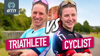 Triathlete VS Cyclist  Will Heather Beat Manon In A Duathlon [upl. by Ottie278]