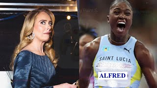 Adele Stops Concert For Womens 100m Olympic Finals [upl. by Jarl]