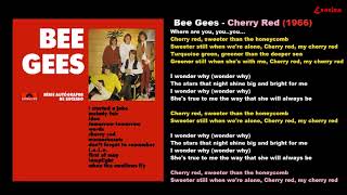 Bee Gees  Cherry Red 1966  Playback Karaokê [upl. by Stempien403]